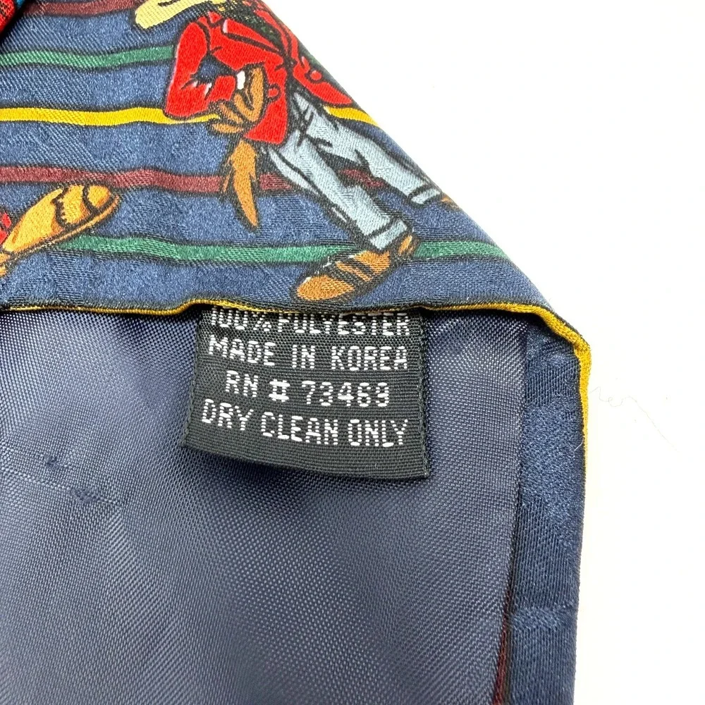 LOONEY TUNES 1995 Mania Tie Bugs Bunny Taz Daffy Wile E Coyote Vintage